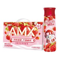 安慕希 伊利安慕希AMX丹东草莓奶昔风味酸奶230g*10瓶/箱普通装/冬日限定混发