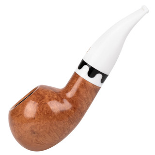 沙芬（SAVINELLI）高颜值石楠木烟斗大号厚斗壁V草番茄斗型P446嘉年华之巴兰佐内面 【大号作家式斗型】光面斗