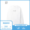 :CHOCOOLATE it 男装纯色长袖T恤2024春季日常基础款上衣1432X WHX/白色 L