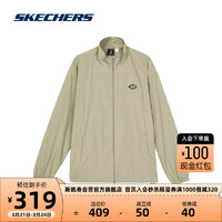 斯凯奇Skechers舒适休闲运动外套L224M060 岩米色/00V8 XXL 