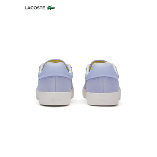 LACOSTE法国鳄鱼女鞋 2024运动休闲鞋板鞋复古低帮德训鞋47SFA0096 TS1/淡紫色 5 38