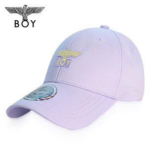 BOY LONDON24男女同款经典老鹰刺绣潮流百搭紫色棒球帽N90006 紫色 M