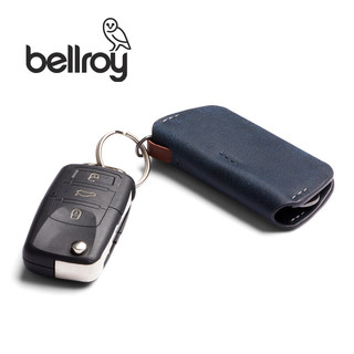 Bellroy澳洲Key Cover第三代极简灵巧钥匙扣商务钥匙包牛皮保护套 深海蓝