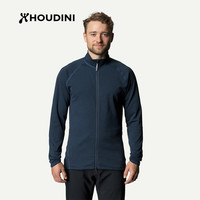HOUDINI胡丁尼 Outright Jacket 直率 男款户外保暖舒适抓绒夹克 Cloudy Blue（迷雾蓝） XL