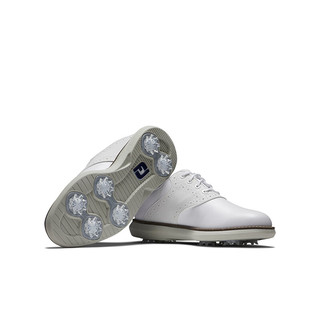 FootJoy高尔夫球鞋儿童24Juniors轻量舒适稳定高尔夫青少年运动球鞋 白色45035 34码