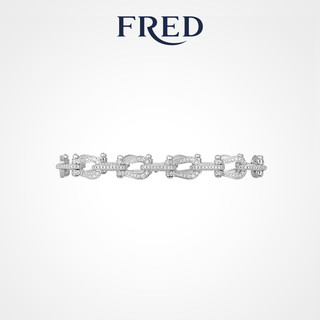 预定FRED斐登Force 10高级珠宝系列中号18K白金满镶钻石手链