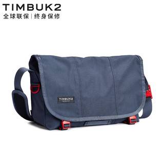 TIMBUK2斜挎差包骑行死飞包撞色潮流男女包防水运动单肩包女友礼 青灰色/闪耀红 S