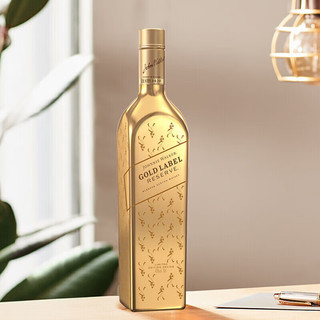 尊尼获加（JOHNNIE WALKER）尊尼获加 JOHNNIE WALKER 经典威士忌洋酒 蓝牌蓝方 帝亚吉欧 尊尼获加金牌珍藏 750mL 1瓶 无盒