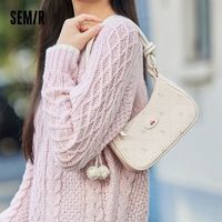 Semir 森马 包包腋下包女2024新款甜美樱桃印花斜挎包小巧可爱质感手提包