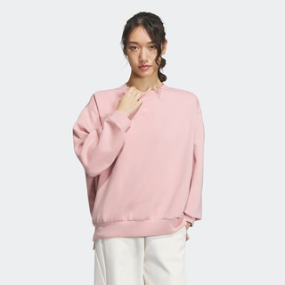 adidas圆领卫衣女装阿迪达斯轻运动IM8993 奇迹紫粉 A/XL