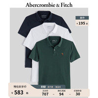 Abercrombie & Fitch 3件装小麋鹿通勤短袖polo衫 KI124-4014
