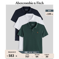 Abercrombie & Fitch 小麋鹿短袖polo衫 3件装 KI124-4014