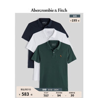 Abercrombie & Fitch 小麋鹿通勤短袖polo衫 KI124-4014 3件装