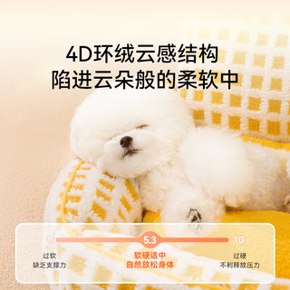 嬉皮狗（hipidog）狗窝四季通用可拆洗狗狗床宠物小型犬猫窝泰迪小狗沙发狗垫子 蓝色 S(体重7斤内)