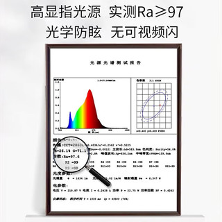 灯灵全光谱护眼极简卧室灯防蓝光餐厅灯米家语音智能吸顶灯led灯具饰 圆40cm三色变光40w（适8-15平）