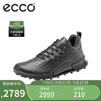 ecco 爱步 运动鞋男 舒适软底户外缓震休闲鞋 健步2.1越野822894 黑色40