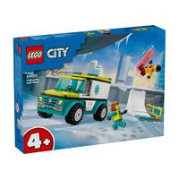 LEGO 乐高 新品 积木男孩 城市60403滑雪救援队 儿童玩具4岁以上
