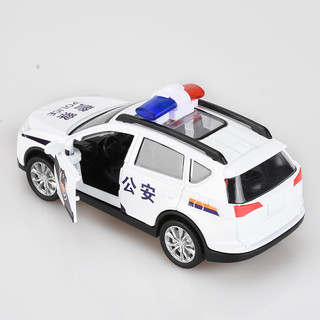 Symper 星珀 仿真合金车双开门模型儿童玩具车声音灯光回力式汽车宝宝金属玩具 SUV警车