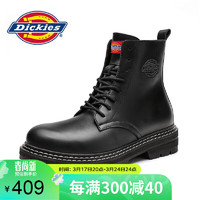 Dickies 帝客 靴子男高帮2023秋冬季马丁靴情侣英伦工装靴厚底男靴 黑色 40