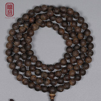 TANYIN 檀音 9.999分沉文莱黑油醇化老料野生沉香手串6mm108颗男女款收藏级 9.999分沉水浮，文莱19.39克