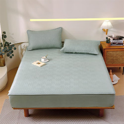 AVIVI 艾薇 夹棉床笠单件床垫保护套床笠 青石绿 150*200cm