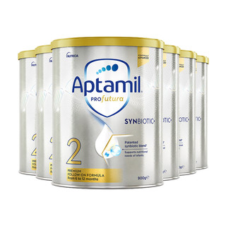 Aptamil 爱他美 澳洲白金版 婴儿奶粉 2段 6罐 900g（含税）