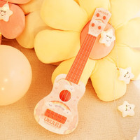 俏娃宝贝 儿童生日礼物吉他玩具尤克里里男孩女童5初学音乐器1一3岁小宝宝2 17寸四弦彩