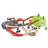 88VIP：Hape 火车轨道小镇运输收纳套拼装积木男孩益智儿童玩具生日礼物