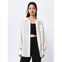 太平鸟 白色气质高级感衬衫