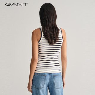GANT甘特2024春季女士经典条纹无袖背心4200853 113白色 XS