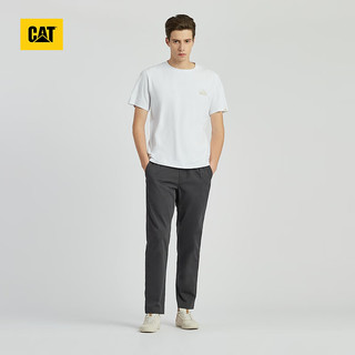 CAT卡特24春夏男户外山系图案印花短袖T恤 白色 S