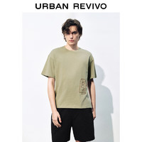 URBAN REVIVO 男士立体刺绣宽松T恤 UML440054