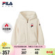  FILA 斐乐 儿童童装2023秋冬婴幼童男女童连帽羊羔绒保暖外套到手275元。　