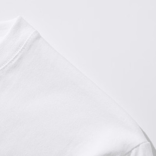 NASA MARVELT恤男夏季纯色百搭打底衣青少年大码男士纯棉短袖上衣 杏色 3XL（适合170-185斤）