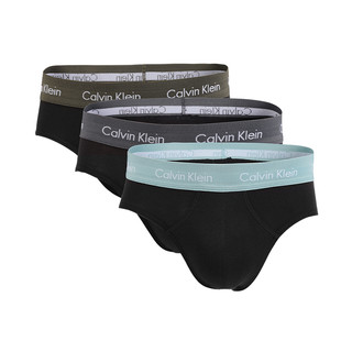 卡尔文·克莱恩 Calvin Klein 男士透气三条装短裤CK亲肤贴身三角内裤
