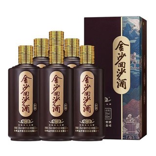 JINSHA 金沙 回沙酒 回源 53%vol 酱香型白酒 500ml*6瓶 整箱装