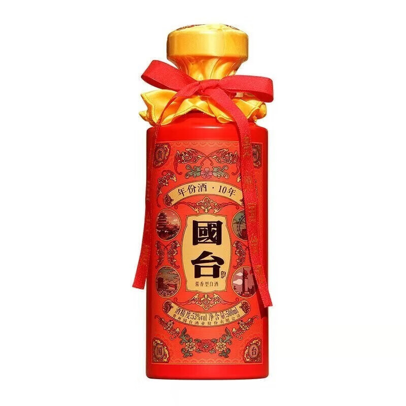GUOTAI 国台好礼 53%vol 酱香型白酒 500ml GUOTAI 国台贵州酒业53度500mL 1瓶商务用酒酱香型白酒【报价价格