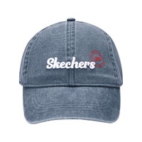 SKECHERS 斯凯奇 时尚遮阳鸭舌帽男女同款舒适牛仔棒球帽运动帽男女