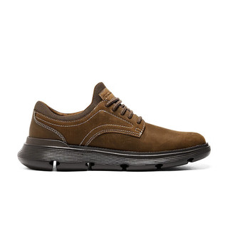 斯凯奇（Skechers）男士皮鞋一脚蹬轻质缓震商务休闲皮鞋204702  CDB深棕色 42.5 