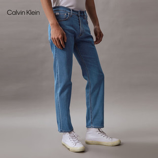 Calvin Klein Jeans24春夏男士通勤复古水洗微弹修身直筒牛仔裤J325414 1A4-牛仔浅蓝 31