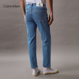 Calvin Klein Jeans24春夏男士通勤复古水洗微弹修身直筒牛仔裤J325414 1A4-牛仔浅蓝 31