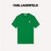 Karl Lagerfeld卡尔拉格斐轻奢老佛爷男装 24夏款KARL经典钉珠休闲短袖T恤 绿色 46