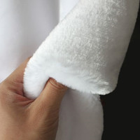 锦兔 白色黑色毛绒布料珠宝柜台布展示垫布饰品垫手机柜台垫底布背景毯