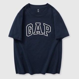 Gap 盖璞 男女童2024夏季新款纯棉字母logo短袖T恤宽松儿童装上衣564493