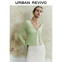 URBAN REVIVO 女装休闲简约百搭修身针织UWH940042