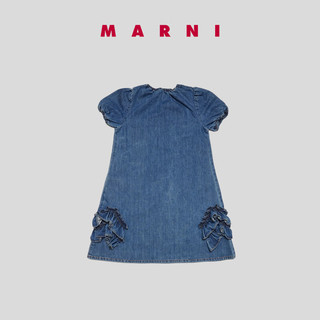 MARNI 2024春夏儿童短袖圆领牛仔连衣裙 0M01 8Y