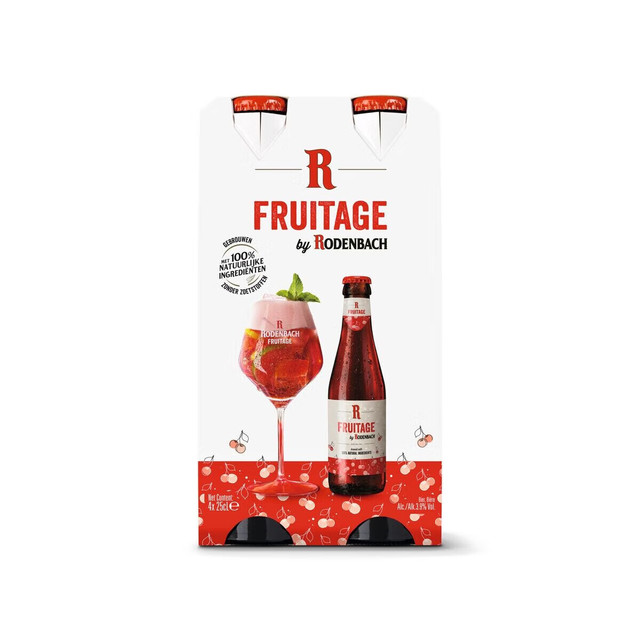 RODENBACH 罗登巴赫 SWINKELS FAMILY BREWERS 罗登巴赫Rodenbach酸甜果味啤酒250ml*4瓶 小包装 250mL 4瓶 整箱装