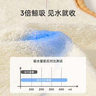 婧麒（JOYNCLEON）儿童洗漱巾围兜四季不湿衣多功能防水巾刷牙洗脸毛巾漱口巾 【双面/防水/可调节款】蓝色