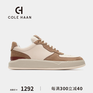 colehaan/歌涵 男鞋休闲鞋 24年春季皮革轻盈透气运动鞋男士板鞋男C38037 米色/棕色-C38037 43