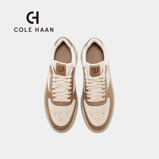 colehaan/歌涵 男鞋休闲鞋 24年春季皮革轻盈透气运动鞋男士板鞋男C38037 米色/棕色-C38037 43